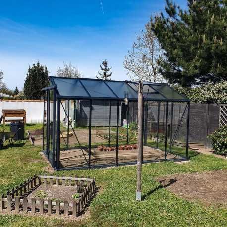 Szklarnia ESSENTIA o szerokości 3,09m aluminium szkło hartowane