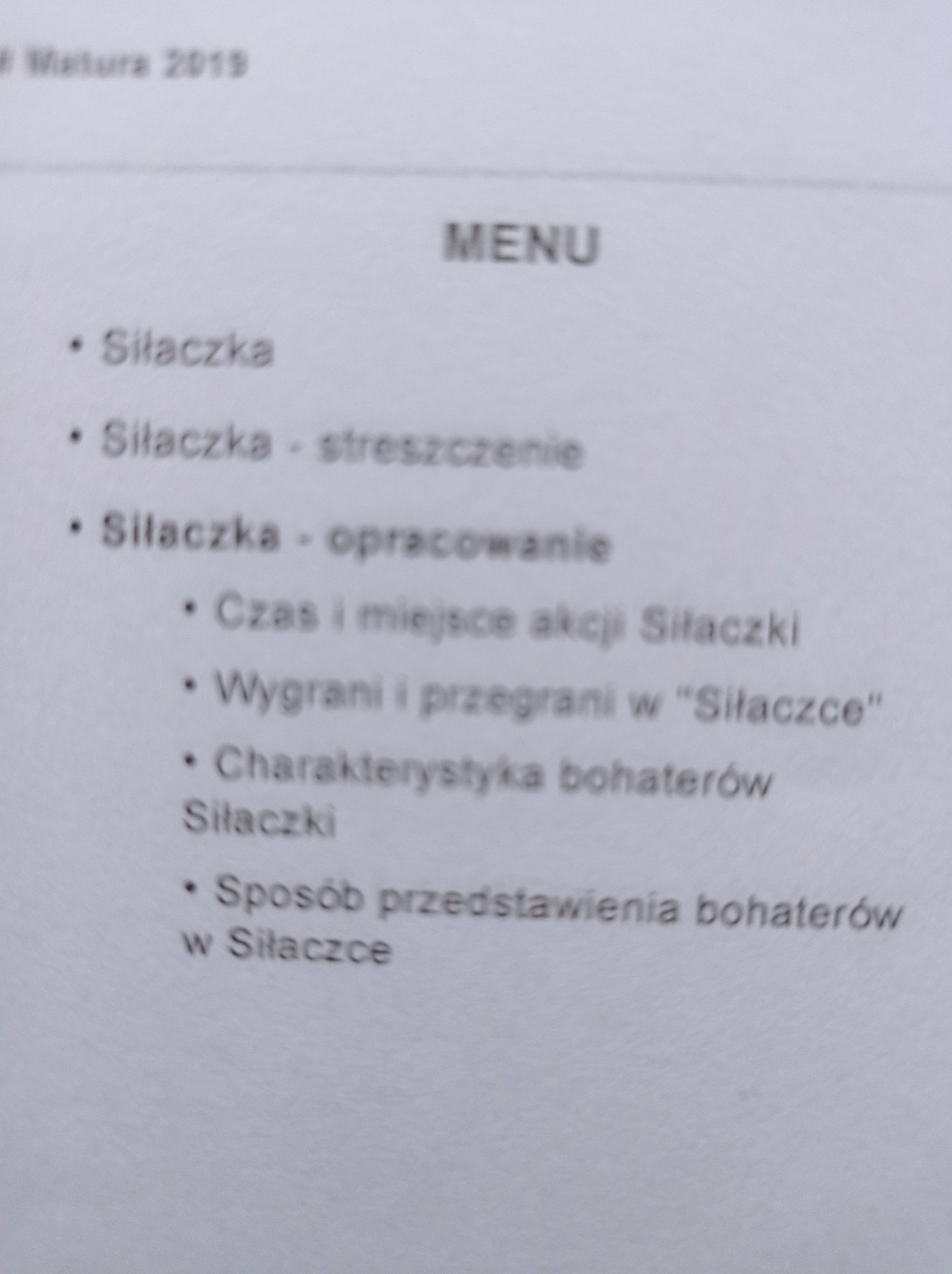Streszczenie lektury pt:"Siłaczka"