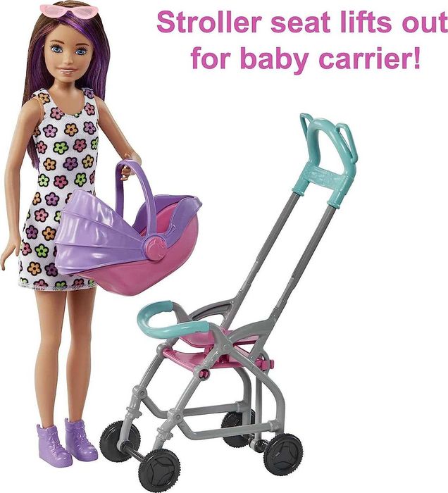 ОРИГИНАЛ! Кукла Барби Скиппер Няня с коляской и пупсом Barbie Skipper