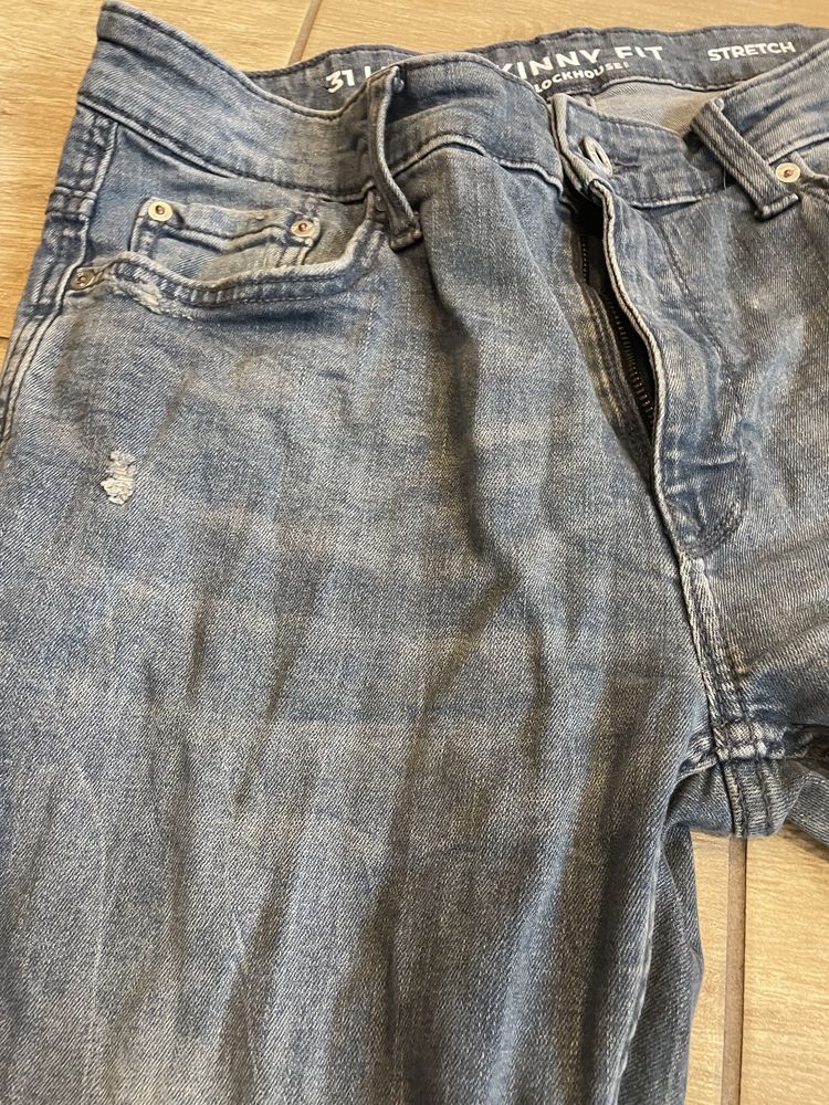 Spodnie rurki meskie jeansy