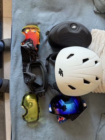 Sprzedam kask narciarski damski 4F i gogle