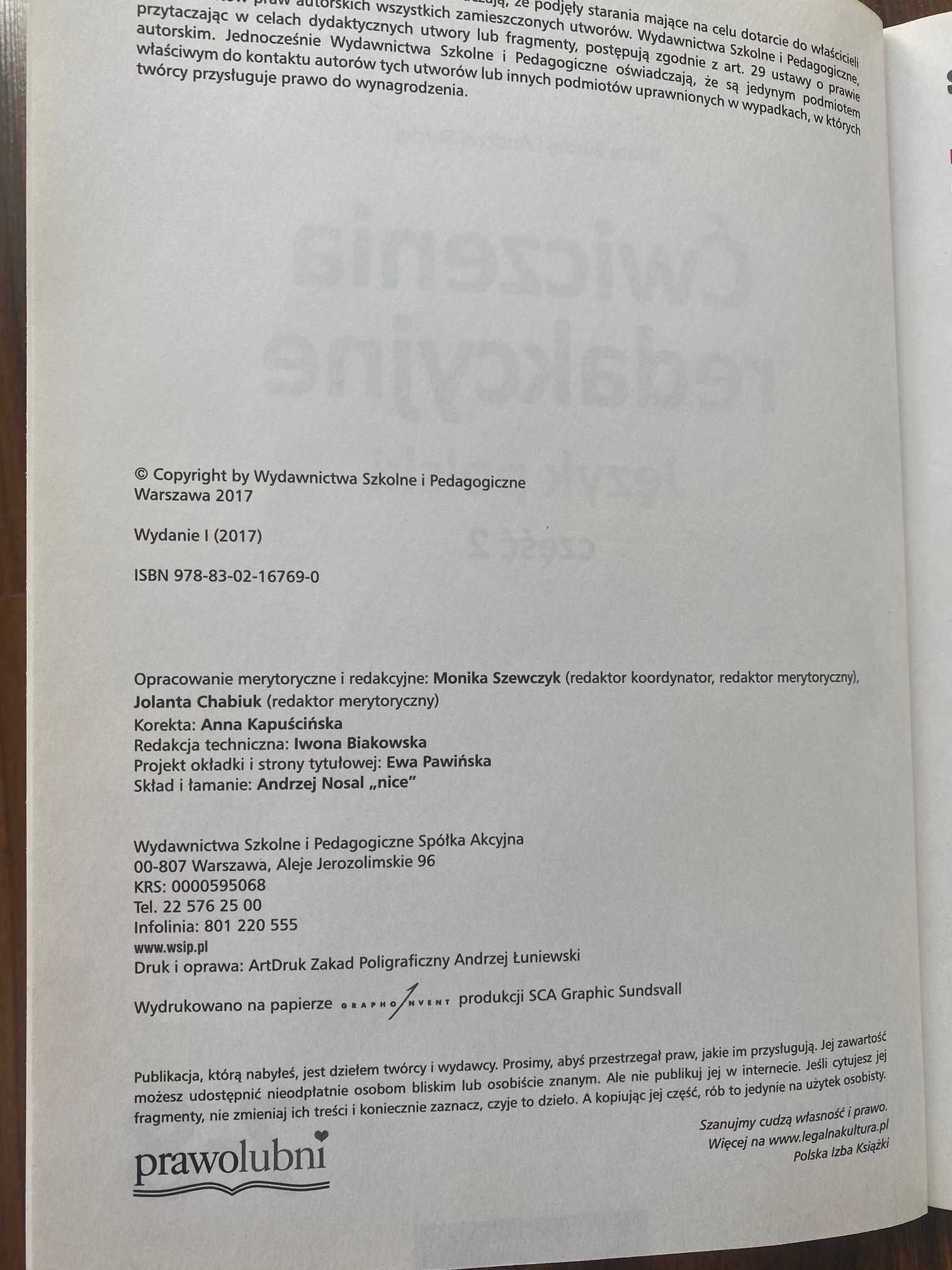 Ćwiczenia redakcyjne język polski klasy 7-8