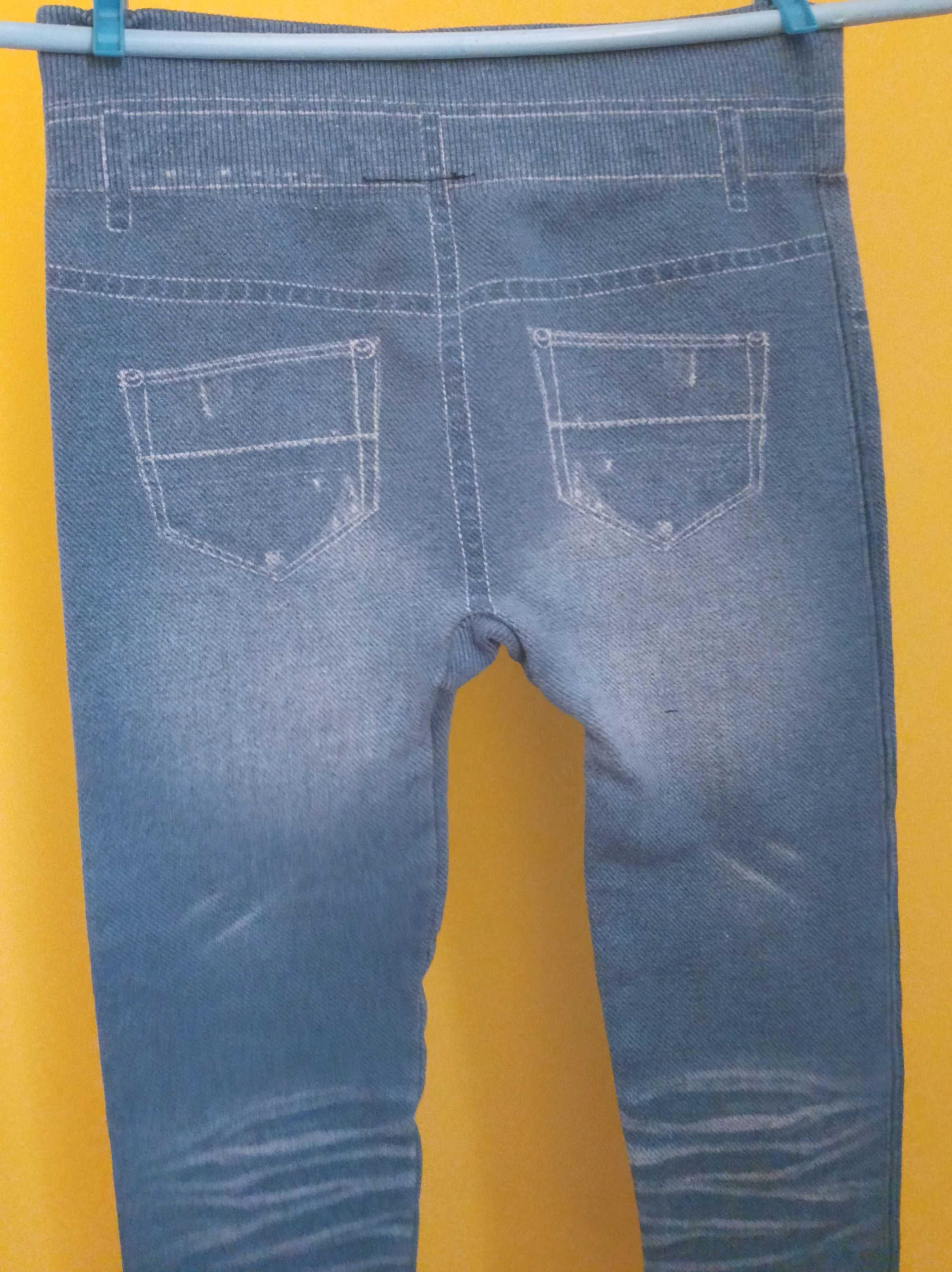 getry legginsy a*la jeans dziewczynka 6 lat-6.5  lat 110/116 cm