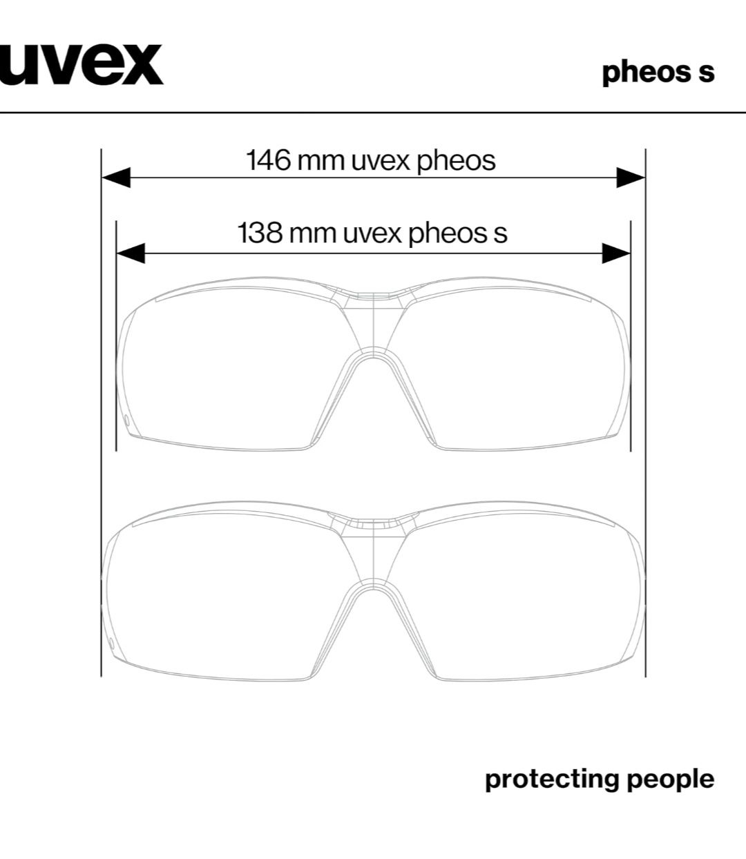 Uvex pheos s okulary ochronne nowe oryginalne okazja na prezent