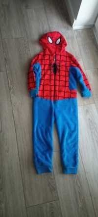 H&M kombinezon pluszowy, kostium 110/116 spiderman