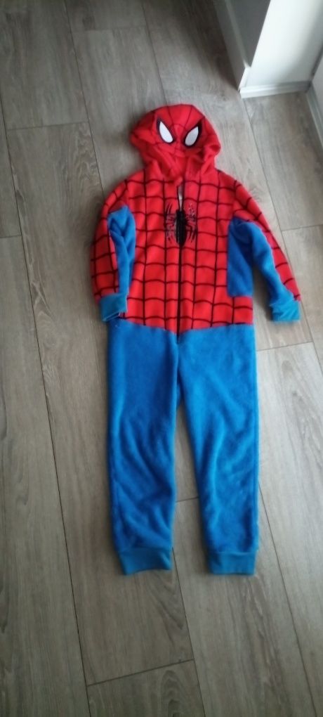 H&M kombinezon pluszowy, kostium 110/116 spiderman