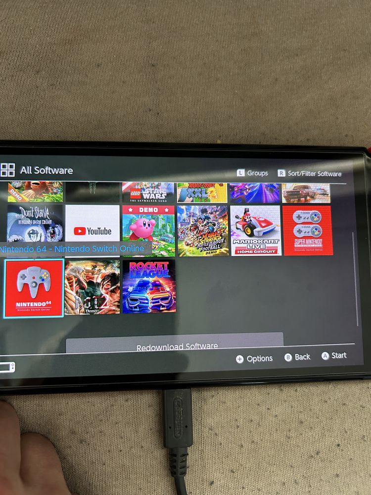 Nintendo switch oled +dużo gier i dodatków