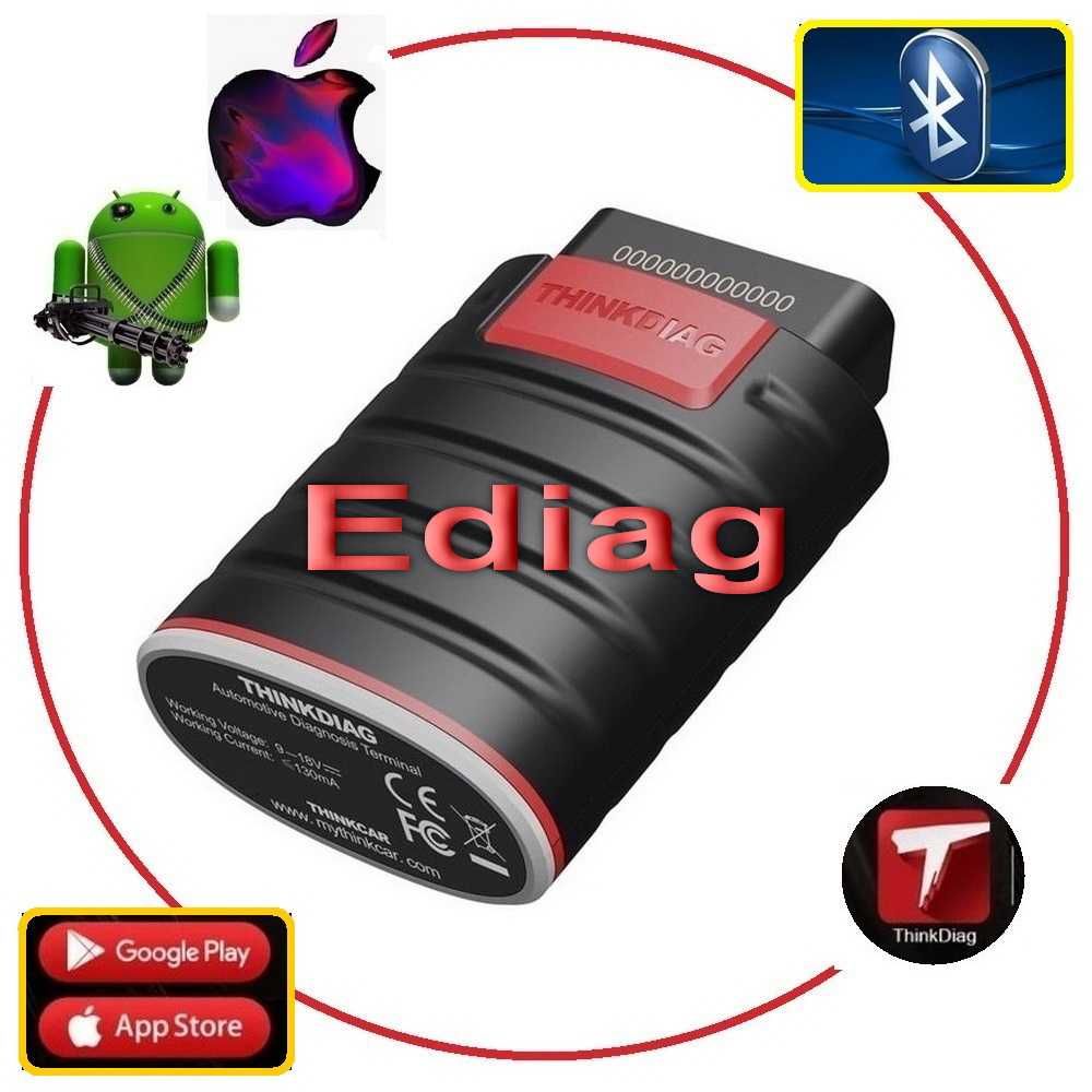 Официальный ThinkDiag+Ediag (EasyDiag, X431) + ВСЕ МАРКИ на 1 год OBD2