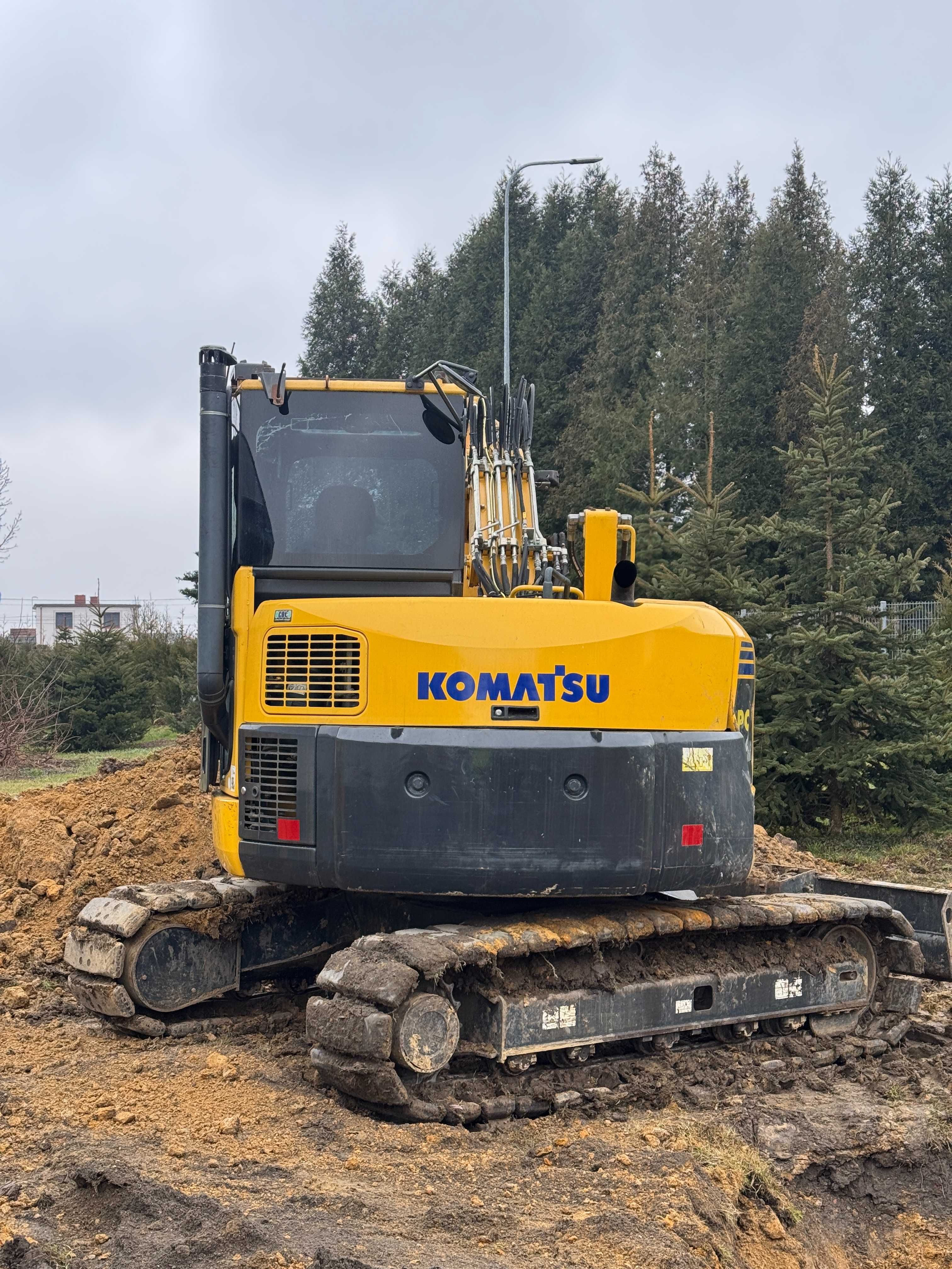 Koparka gąsienicowa Komatsu PC88 Gumowe gąsienice ZAMIANA