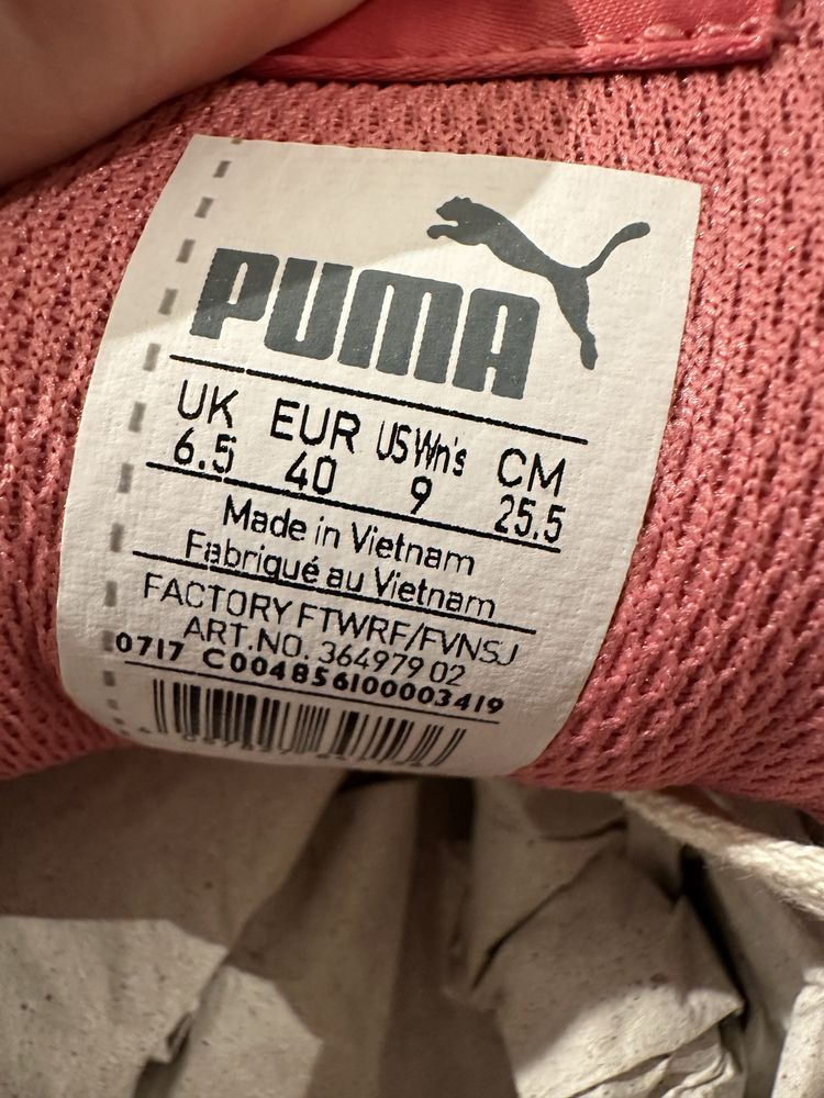 Buty Puma  Różowe rozm 40