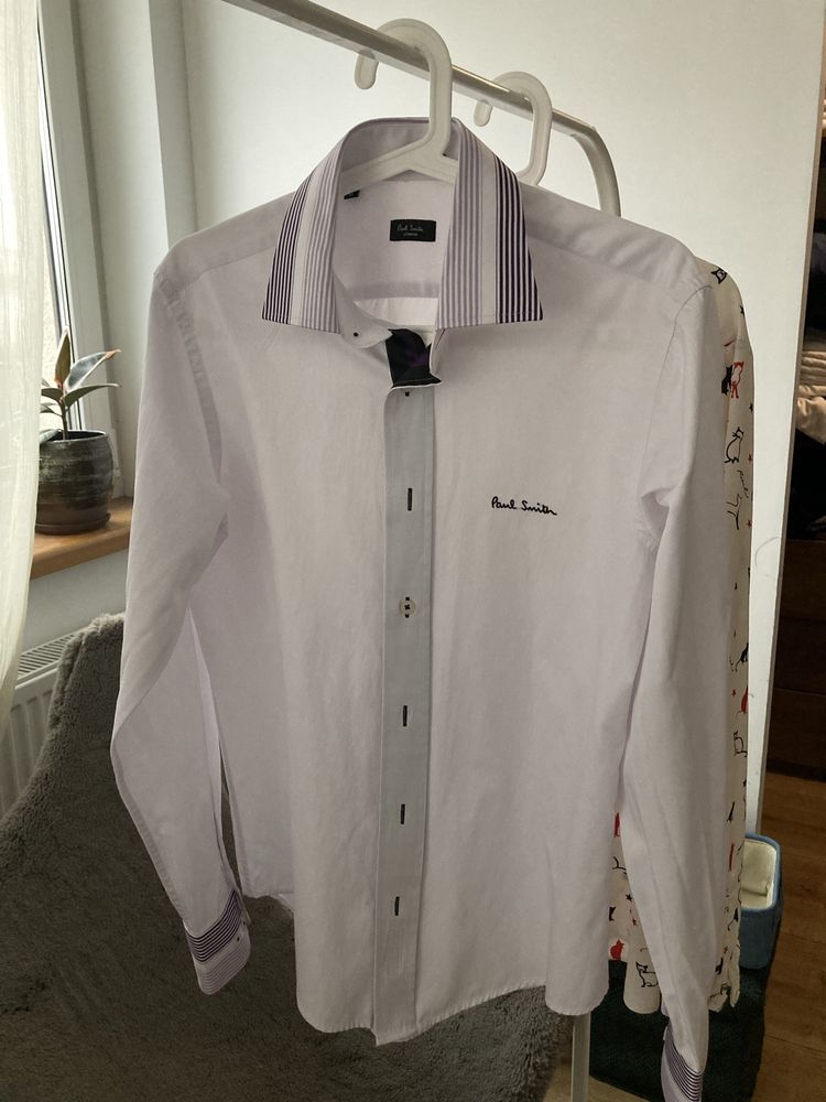 Koszula biała meska slim fit Paul Smith