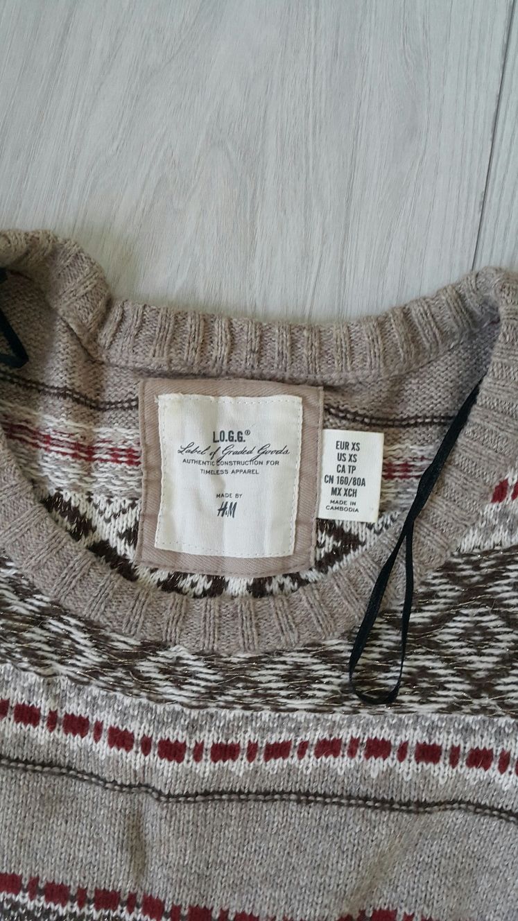 Sweter h&m xs paski