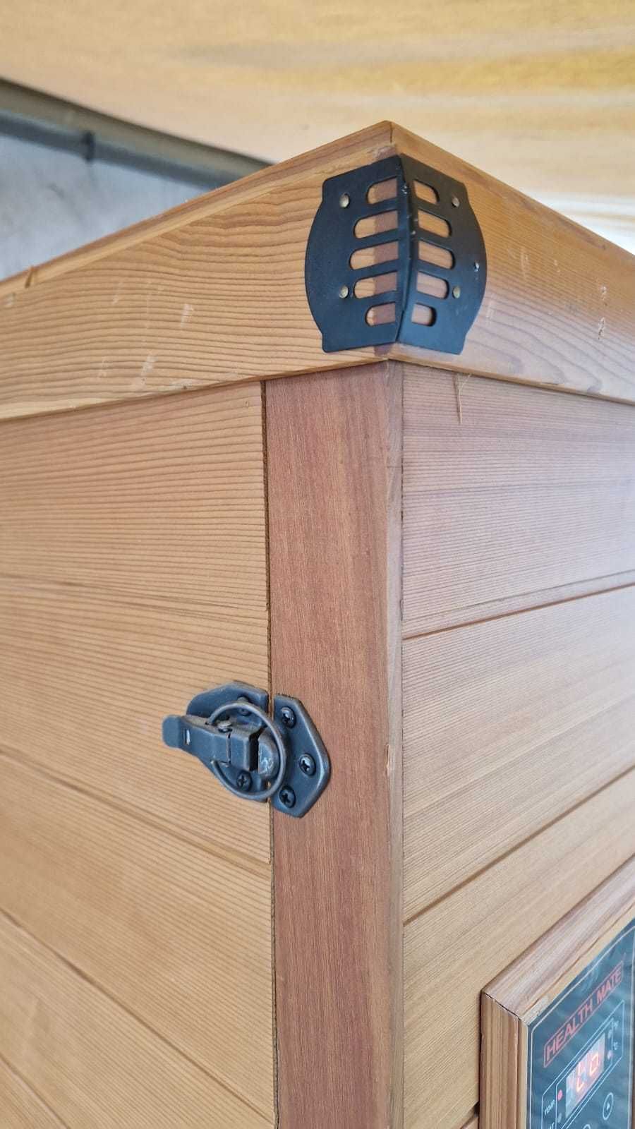 sauna INFRARED na podczerwień 2os RADIO oświetlenie nowoczesna kabina