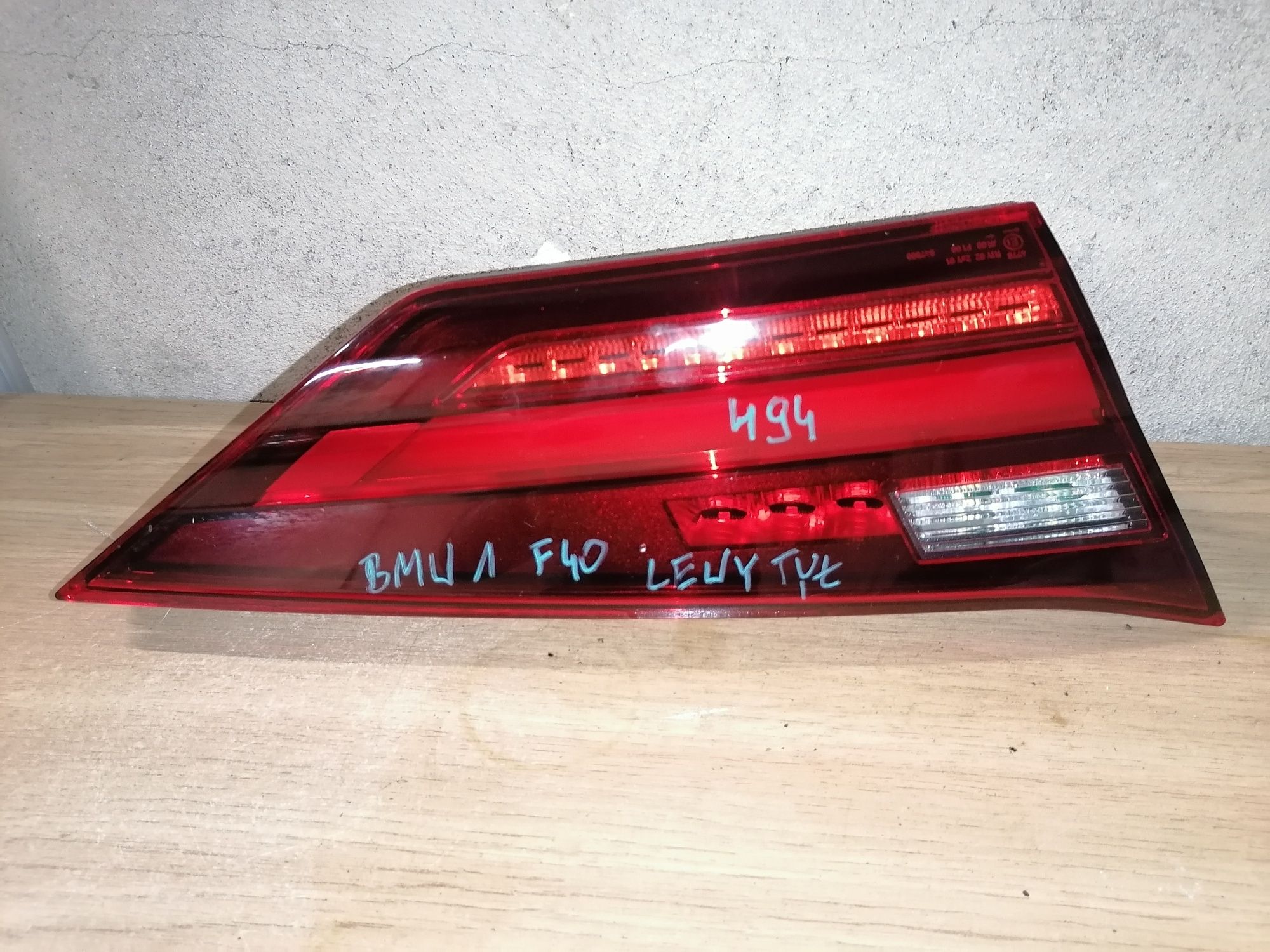 BMW 1 F40 Lampa led tył lewa w klape bagażnika