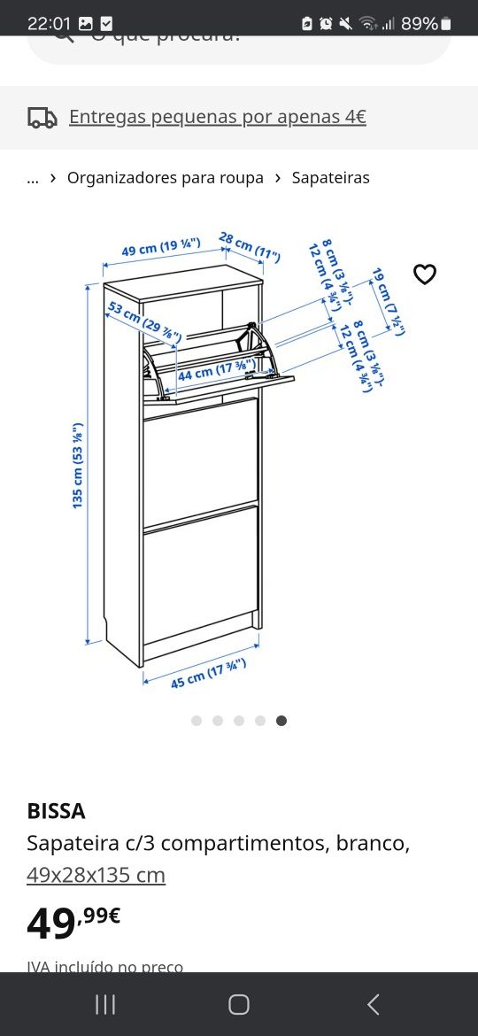 Sapateira IKEA Bissa