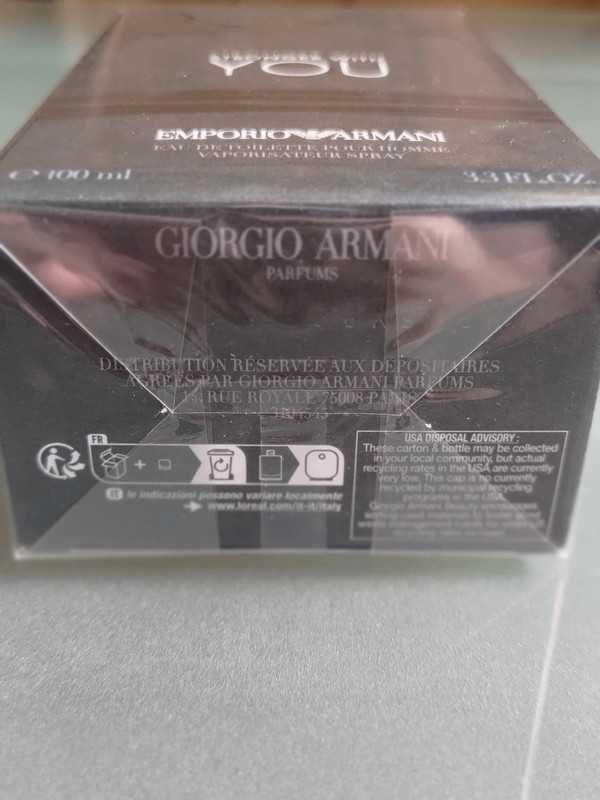 Perfumy męskie Armani Stronger with you 100 ml EDT