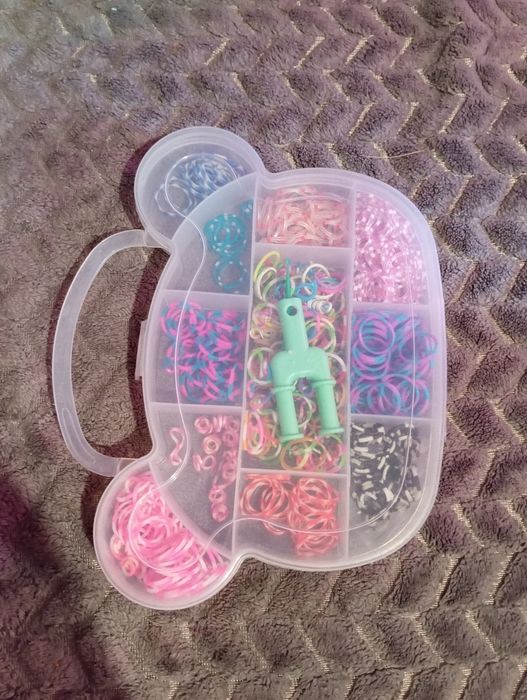 Мини наборы резинок rainbow loom