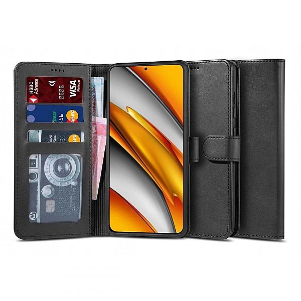 Etui Wallet 2 + Szkło Hartowane Płaskie do Xiaomi Poco F3