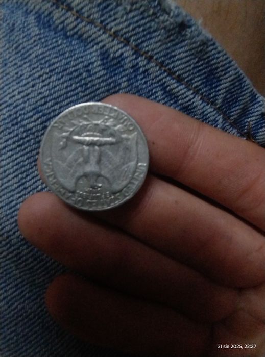 Ćwiartka dolar 1966 roku odwrócona unikat okazja