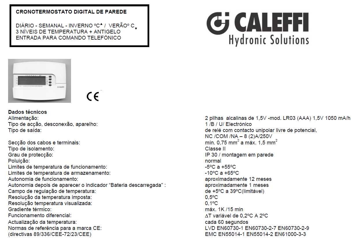 Cronotermostato Caleffi