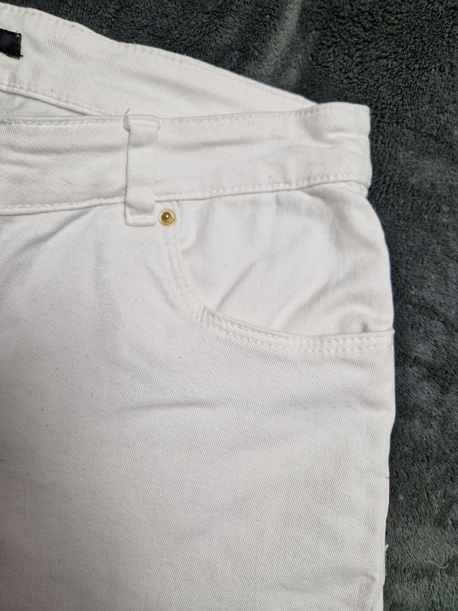 Шорти джинс білі стречові "H&M"