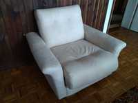 Fotel w kolorze Ecru. Po renowacji