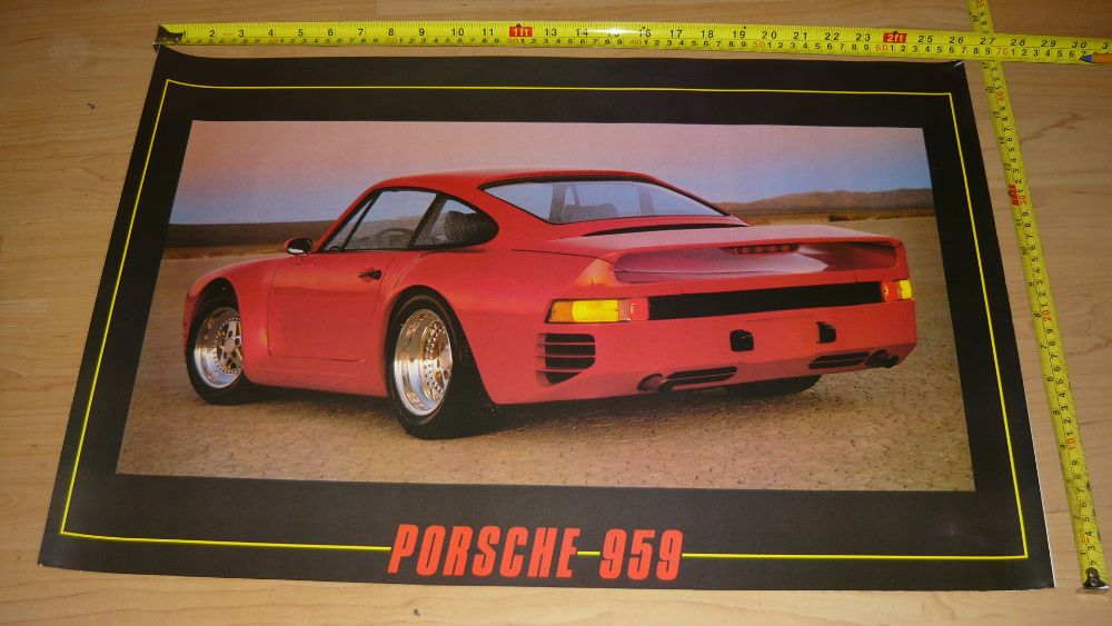 Plakat z samochodem plakaty Porsche 959