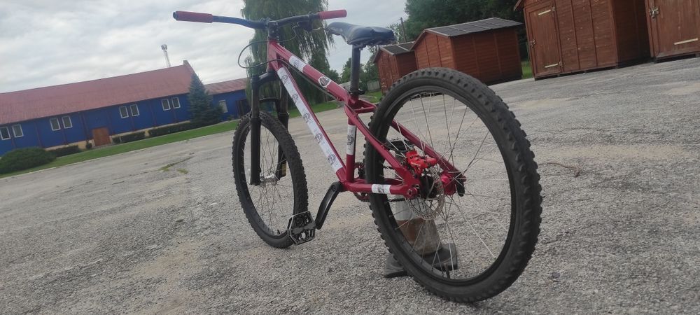 Ns bitch rama stalowa unikatowa vintage retro crmo dirt fr dh hardtail