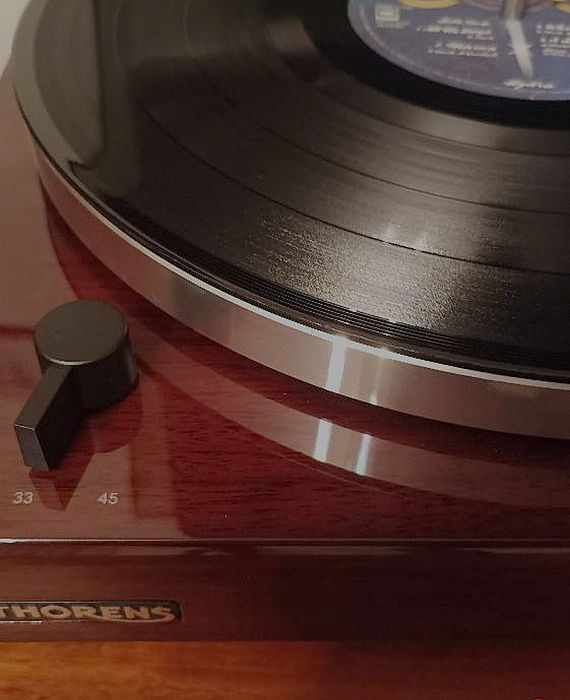 Gramofon THORENS TD 202 Fornir ORZECH połysk + karton OKAZJA