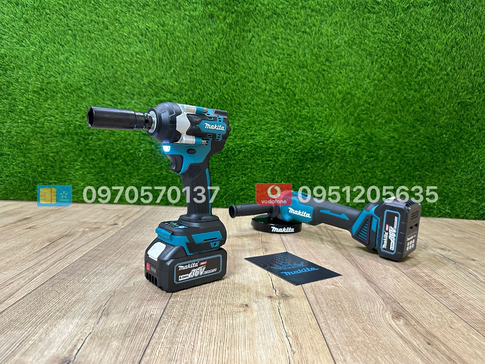 Набір 2/1 Makita Болгарка DGA504 + Гайковерт імпакт DTW500 АКБ 36V 8Ah