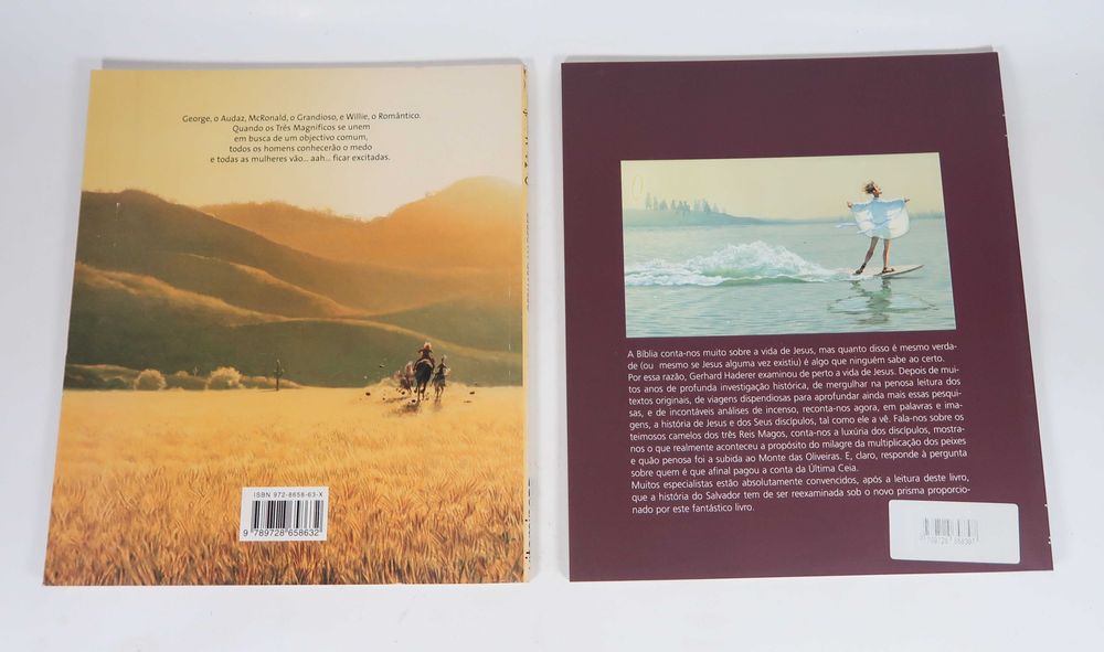 Lote com 5 livros de banda desenhada