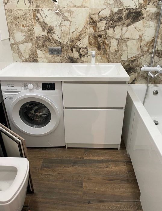 Стільниця із суцільнолитою чашею, умивальник