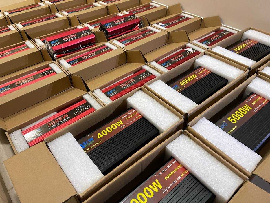 Перетворювач Easun Powland 12V 220V 5000W Чиста Синусоїда Інвертор