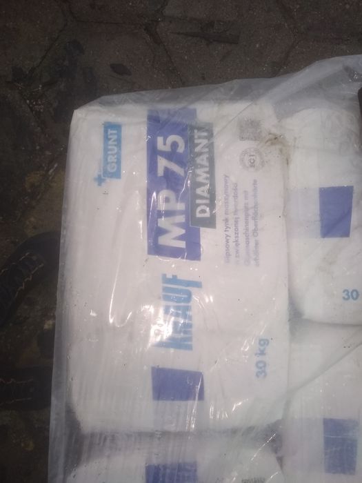 Tynk gipsowy maszynowy MP75 L, Diamond, Nida Alfa, Zeta, 651T 30 kg