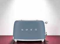 SMEG / СМЕГ Тостер TSF01SBMEU, ретро, 2 скибки, синій, компактний