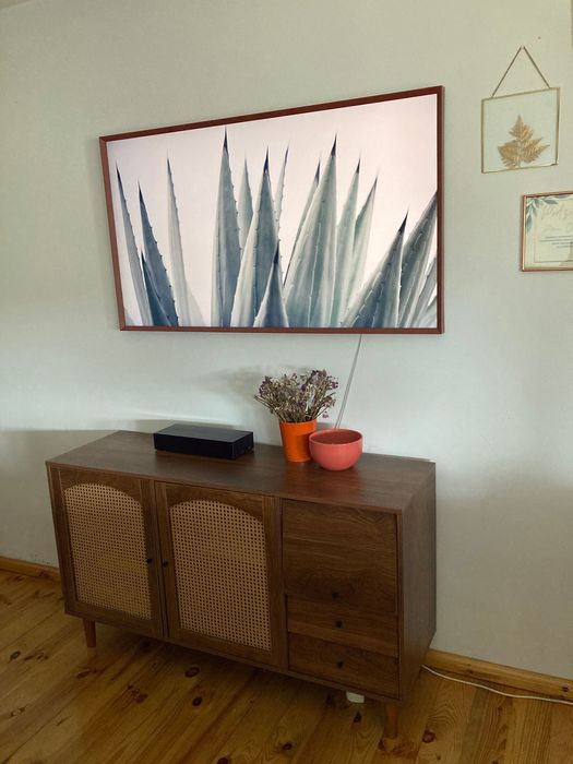 Komoda vintage plecionka wiedeńska szer. ok. 130 cm