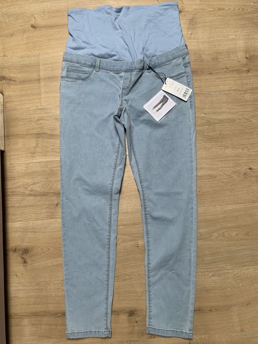 Spodnie ciążowe nowe jeansy skinny Mango r L