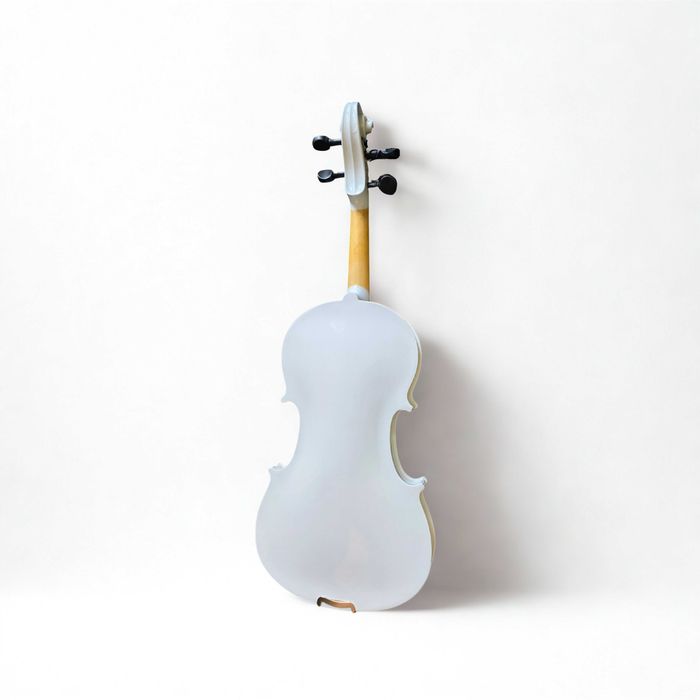 Skrzypce rozmiar 4/4 białe + futerał + smyczek + kalafonia