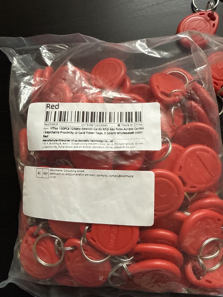 100 Peças Chaveiro Evilogico NFC Cartao magico mutavel 2 geracao