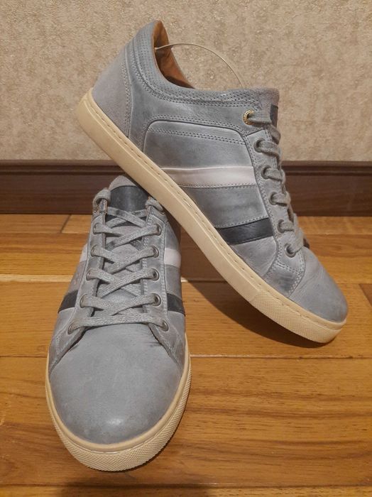 Мужские кроссовки кеды Ecco из натуральной кожи Италия Оригинал