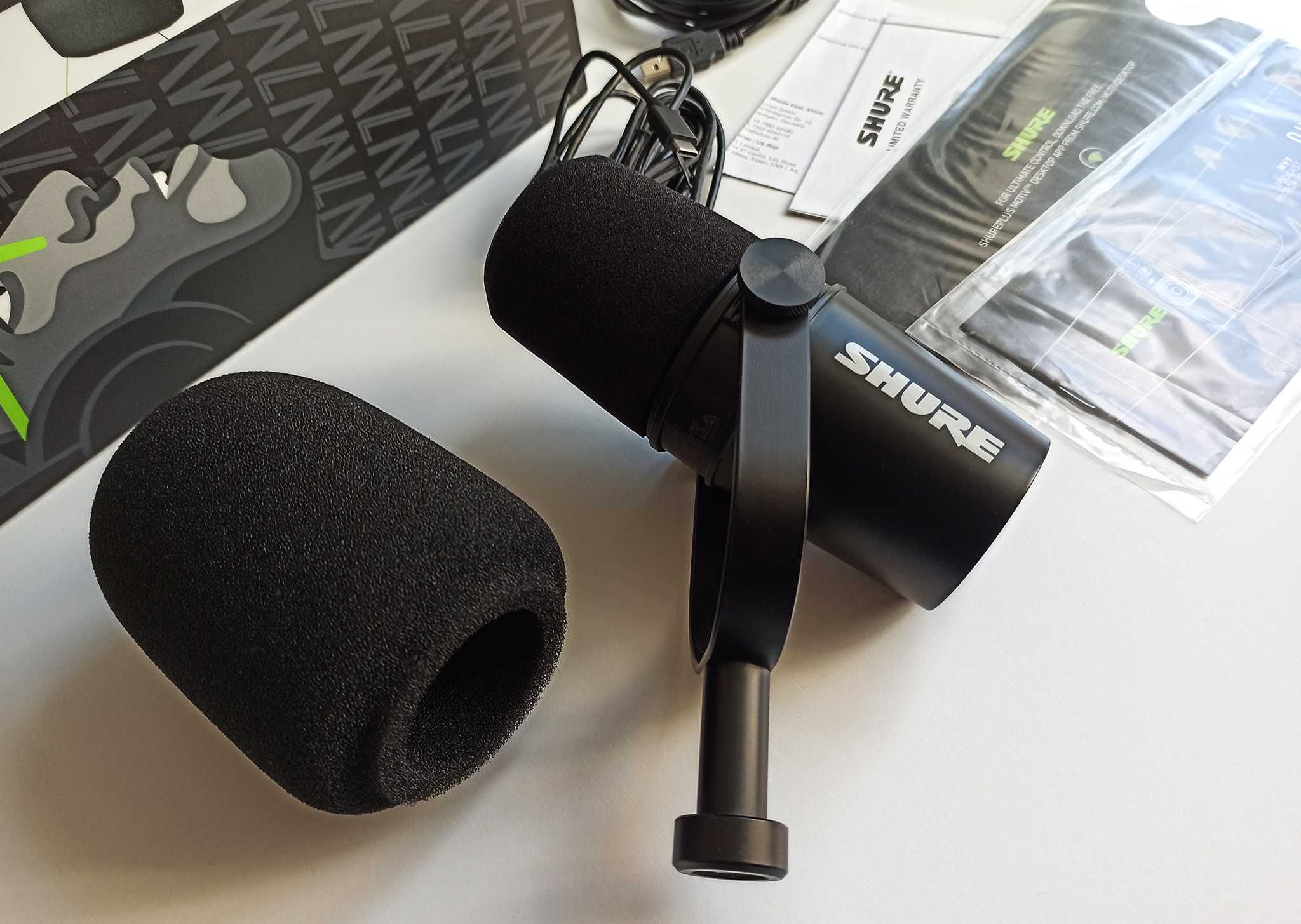 Mikrofon Shure MV7 USB + dodatkowa osłona - KRAKÓW