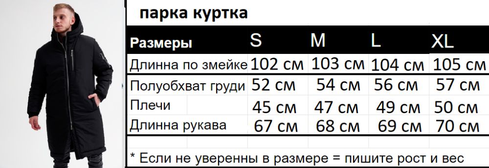 Мега ТОП! Мужская зимняя куртка парка до -25 С