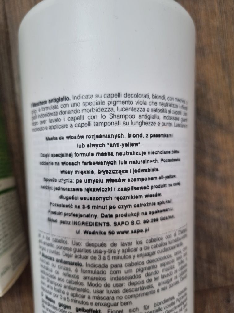 Zestaw farb do blondu, rozjaśniacz, maska.