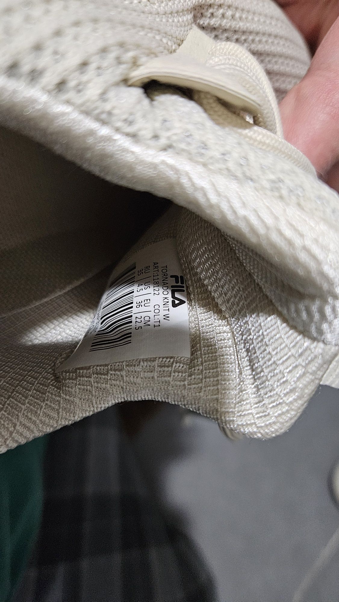 женские кросовки FILA tornado knit w, 35 р