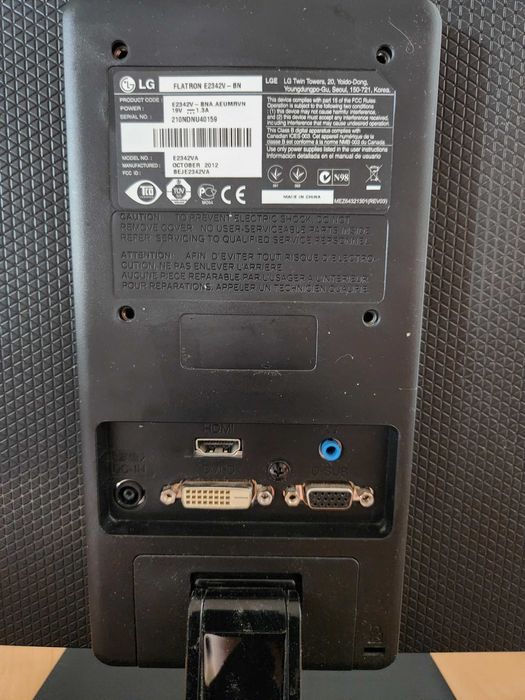 Монітор 23" LG E2342V-BN