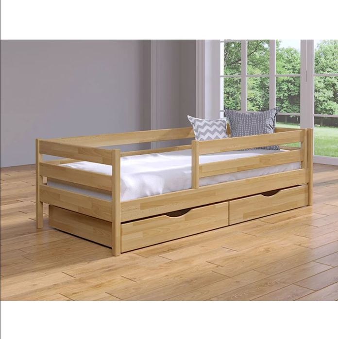 Односпальне ліжко підліткова односпальна кровать Ясен дерево