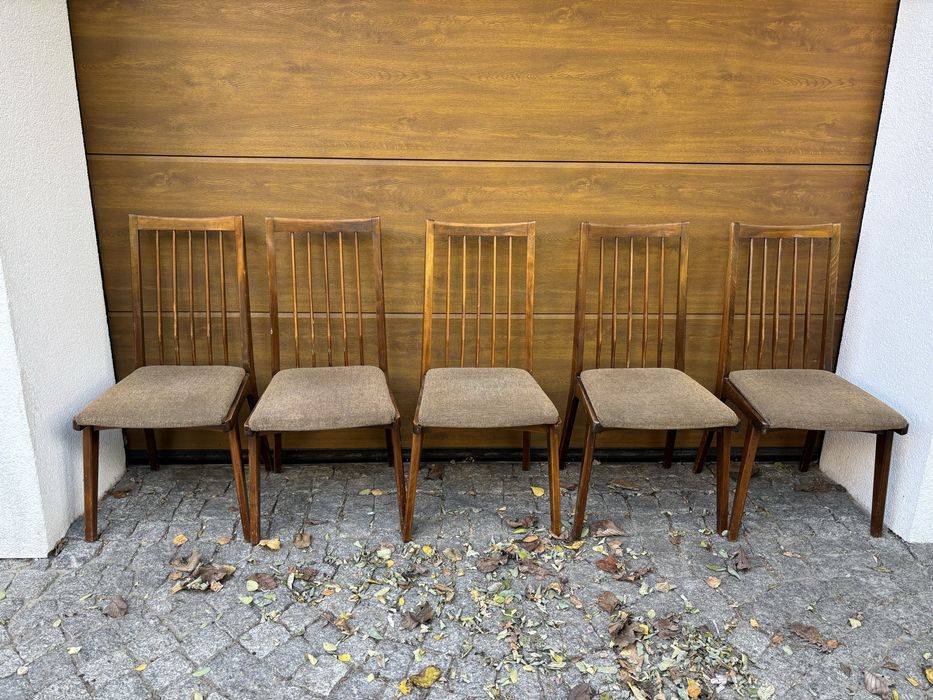 Krzesła Proj. R. Hałasa Lata 60te XXw Design Vintage PRL.