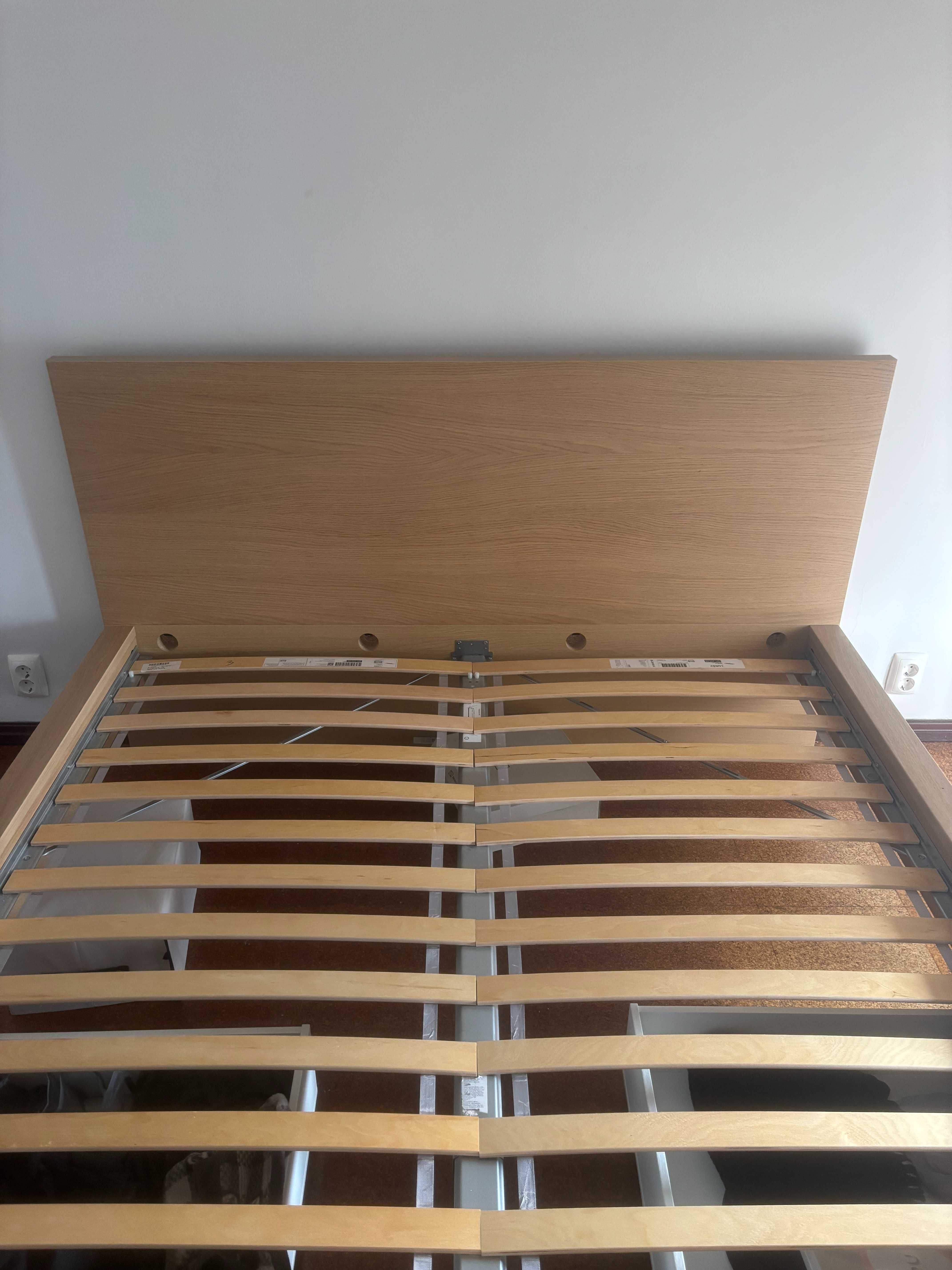 Cama de Casal 160x200 com estrado e gavetas – Como nova!