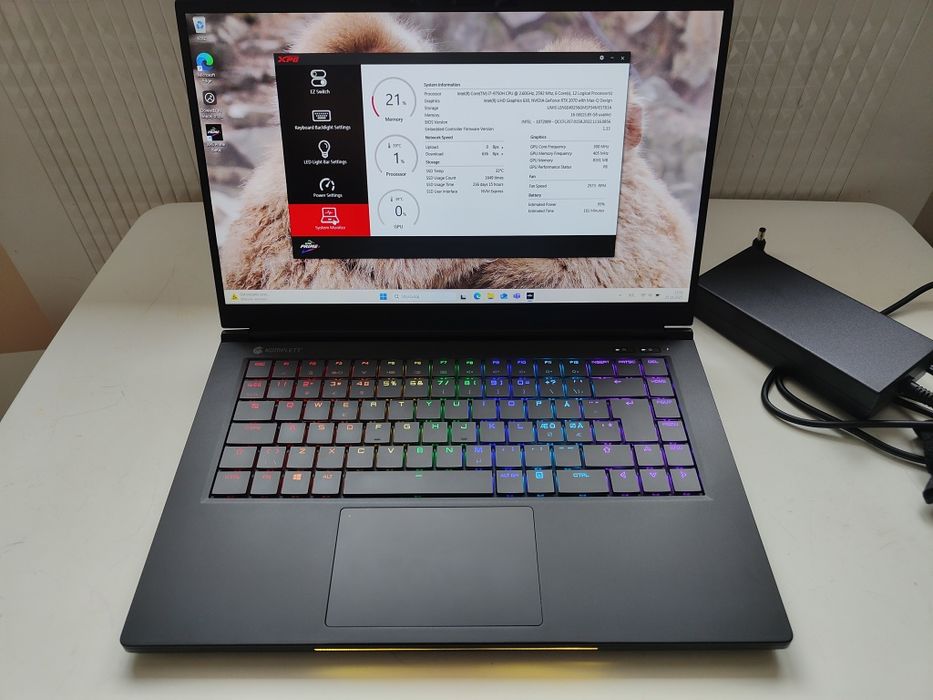 Gamingowy Laptop Intel Komplett QC7 RTX 2070 | i7-9750H | 16Gb | 256gb