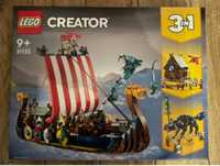 LEGO® 31132 Creator 3w1 - Statek wikingów i wąż z Midgardu